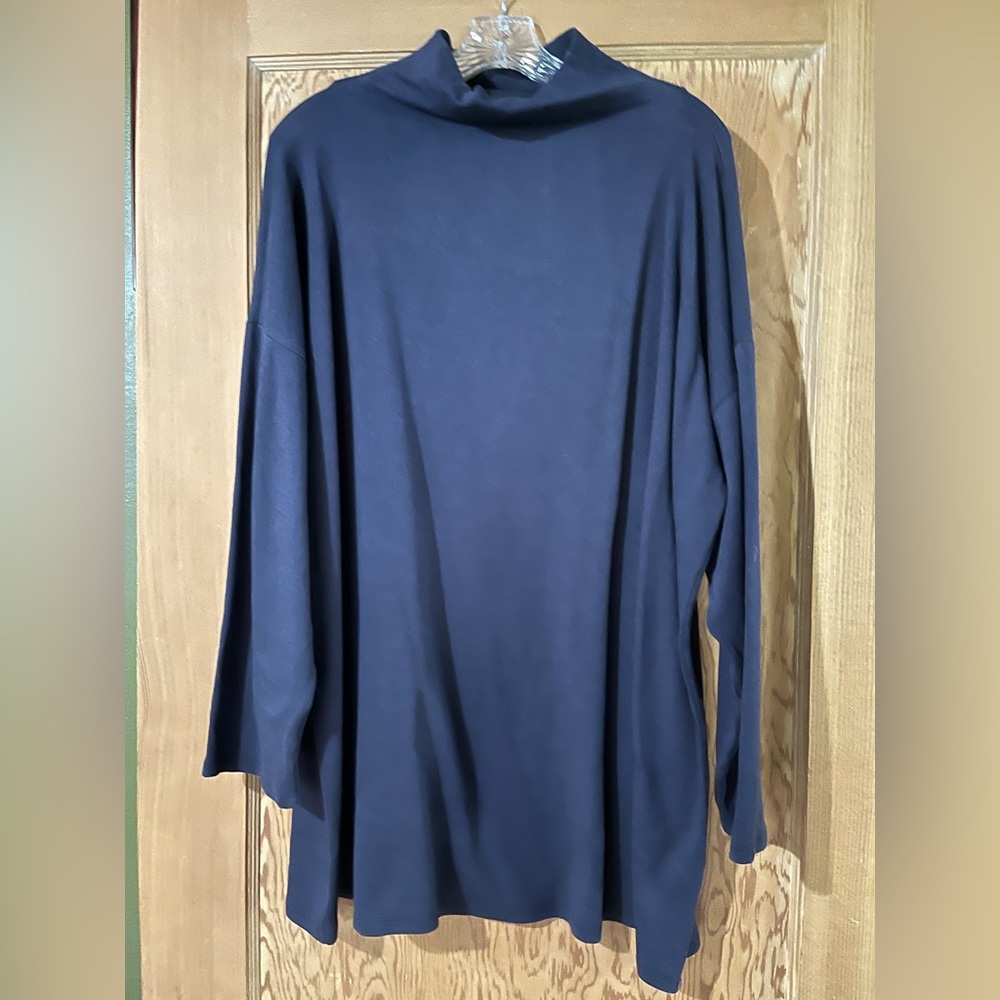 Eileen Fisher Midnight Long Sleeve Top